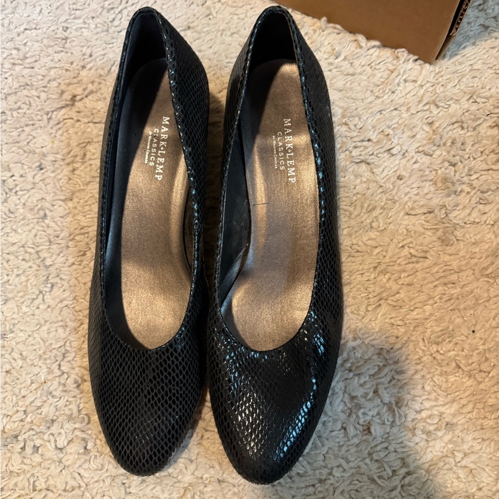Marc Fisher Black Sparkle Heels
